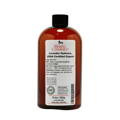 Lavender Hydrosol, USDA Certified Organic